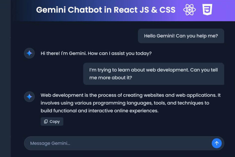 Xây Dựng Chatbot AI với Gemini và ReactJS Xây Dựng Chatbot AI với Gemini và ReactJS
